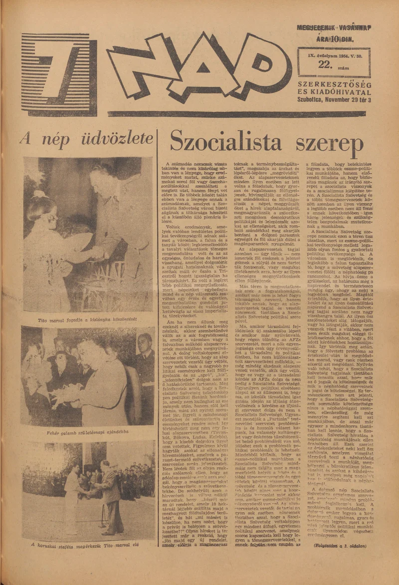 7 Nap, 9. évf. 1954. május 30. 22. sz. 1–16. oldal