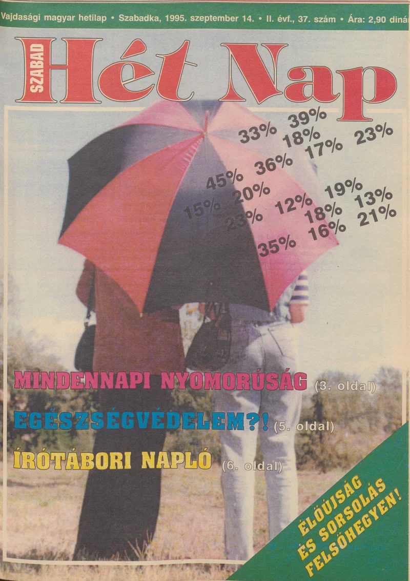 Szabad Hét Nap, 2. évf. 1995. szeptember 14. 37. sz.