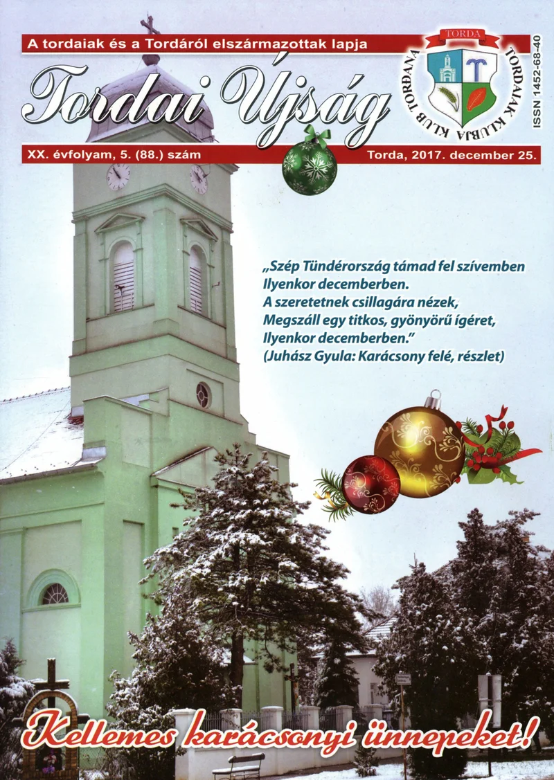 Tordai Újság, 20. évf. 2017. december 25. 5. sz. 1–28. oldal