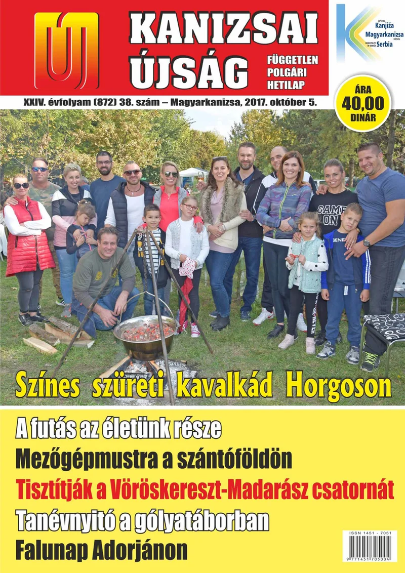 Új Kanizsai Újság, 24. évf. 2017. október 5. 38. sz.