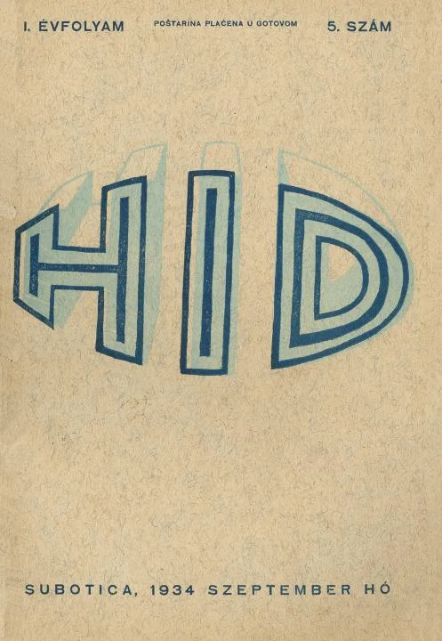 Híd, 1. évf. 1934. szeptember. 5. sz. 1–32. oldal