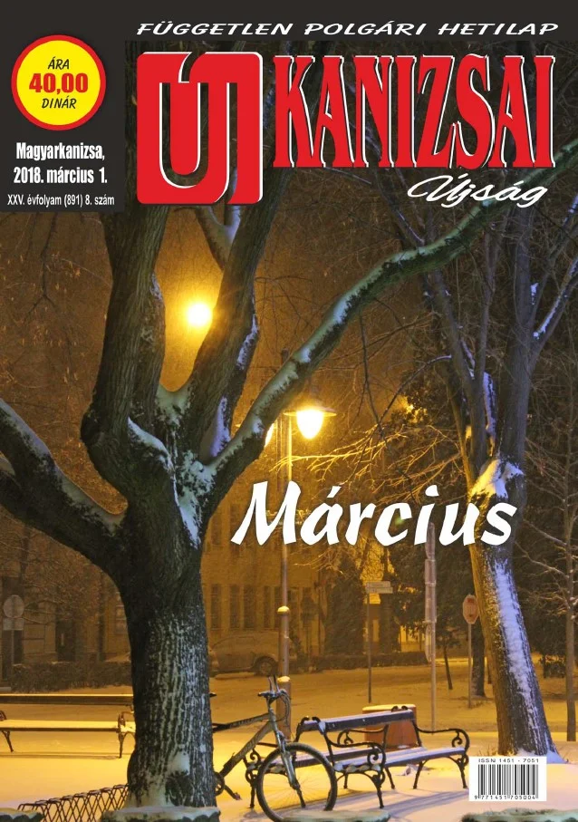 Új Kanizsai Újság, 25. évf. 2018. március 1. 8. sz.