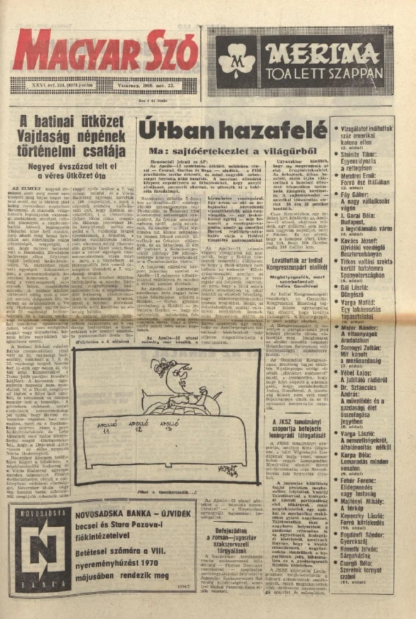 Magyar Szó, 26. évf. 1969. november 23. 324. sz.