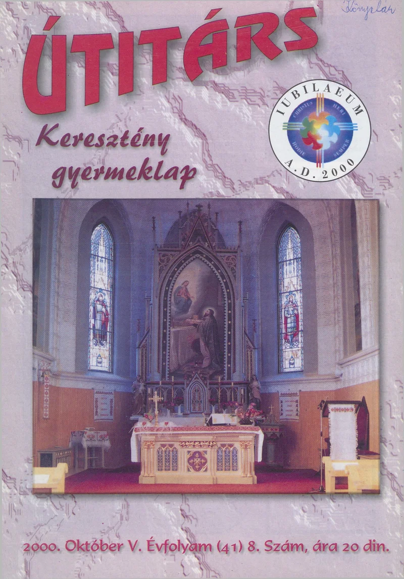 Útitárs, 5. évf. 2000. október. 8. sz.