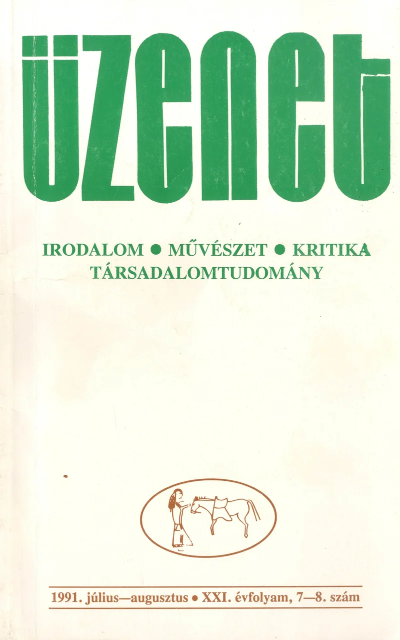 Üzenet, 21. évf. 1991. július – augusztus. 7–8. sz. 501–628. oldal