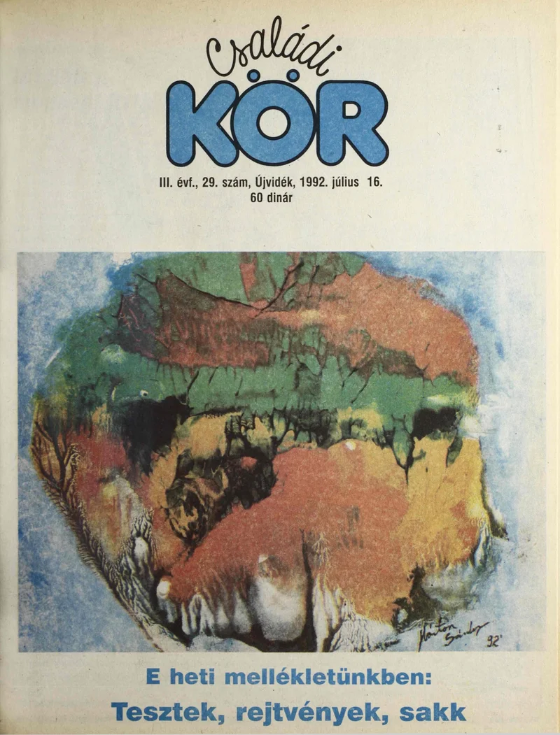 Családi Kör, 3. évf. 1992. július 16. 29. sz.