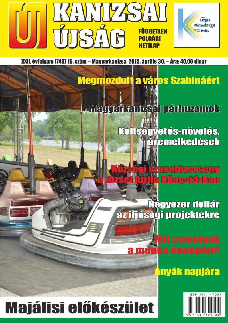 Új Kanizsai Újság, 22. évf. 2015. április 30. 16. sz.