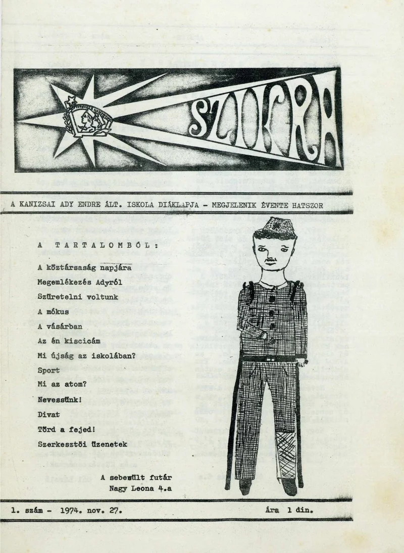 Szikra, 1. évf. 1974. november 27. 1. sz.
