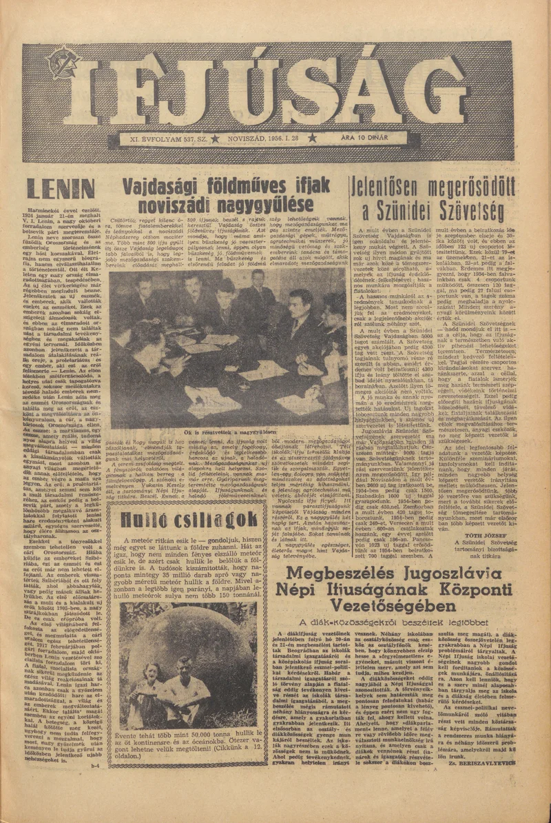 Ifjúság, 12. évf. 1956. január 28. 537. sz.