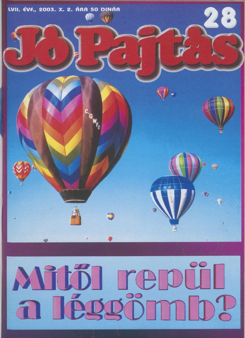 Jó Pajtás, 57. évf. 2003. október 2. 28. sz.
