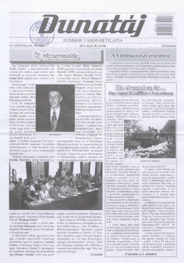 Dunatáj, 16. évf. 2014. május 28. 784. sz.