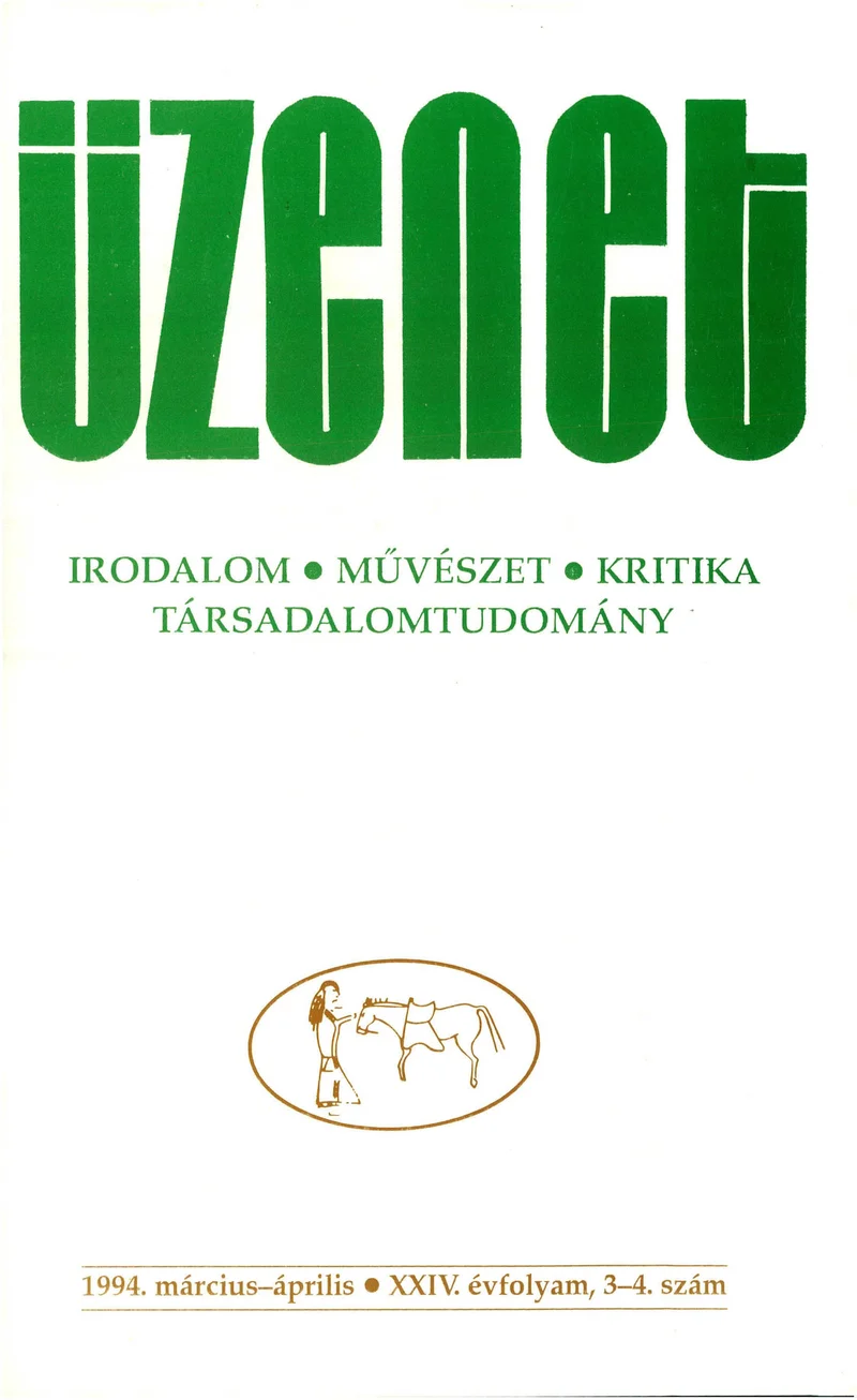 Üzenet, 24. évf. 1994. március – április. 3–4. sz. 113–212. oldal