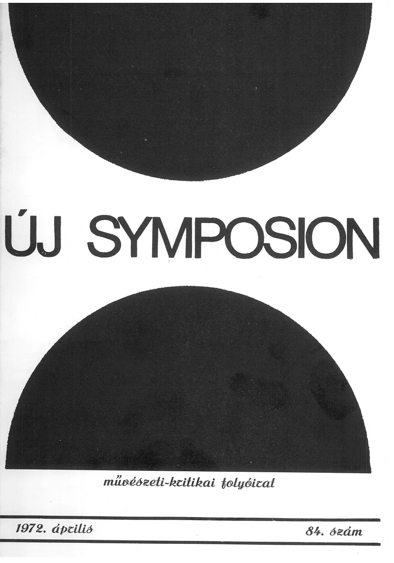 Új Symposion, 8. évf. 1972. április. 84. sz. 170–221. oldal