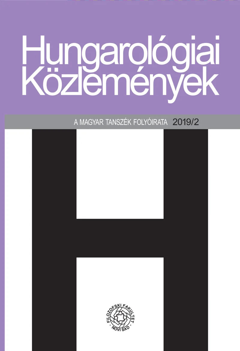 Hungarológiai Közlemények, 50. évf. 2019. 2. sz. 1–129. oldal