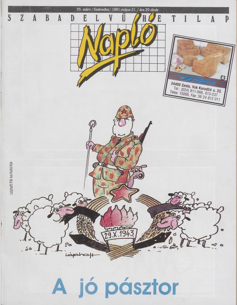 Napló - Szabadelvű hetilap, 2. évf. 1991. május 21. 55. sz.
