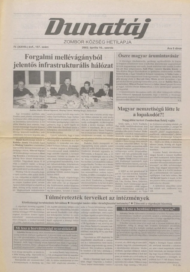 Dunatáj, 4. évf. 2002. április 10. 157. sz.