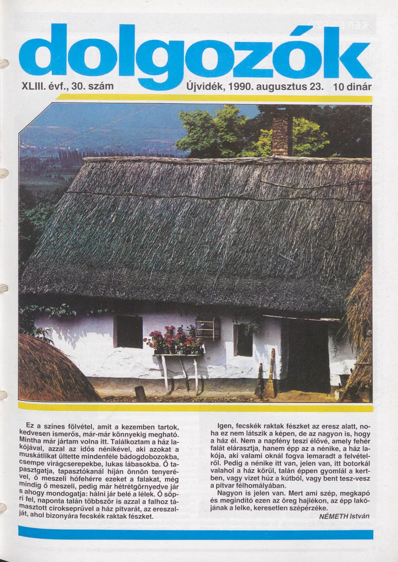 Dolgozók, 44. évf. 1990. augusztus 23. 30. sz.
