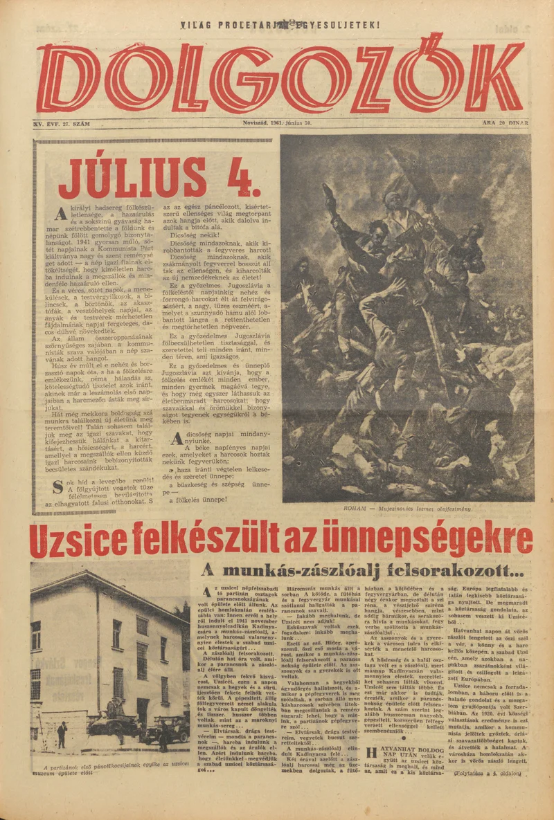 Dolgozók, 15. évf. 1961. június 30. 27. sz.