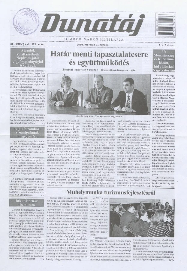 Dunatáj, 12. évf. 2010. március 3. 569. sz.