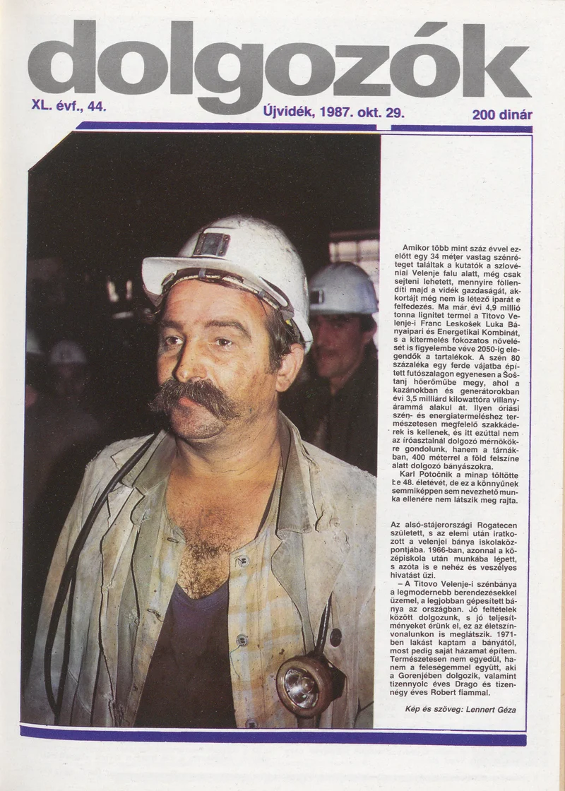 Dolgozók, 41. évf. 1987. október 29. 44. sz.