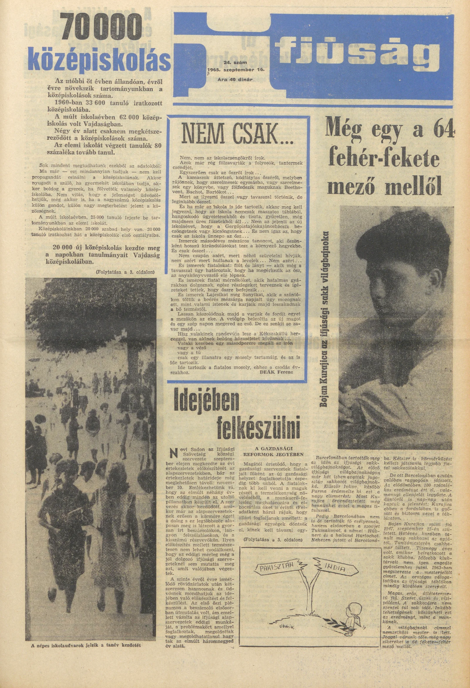 Ifjúság, 21. évf. 1965. szeptember 16. 24. sz.