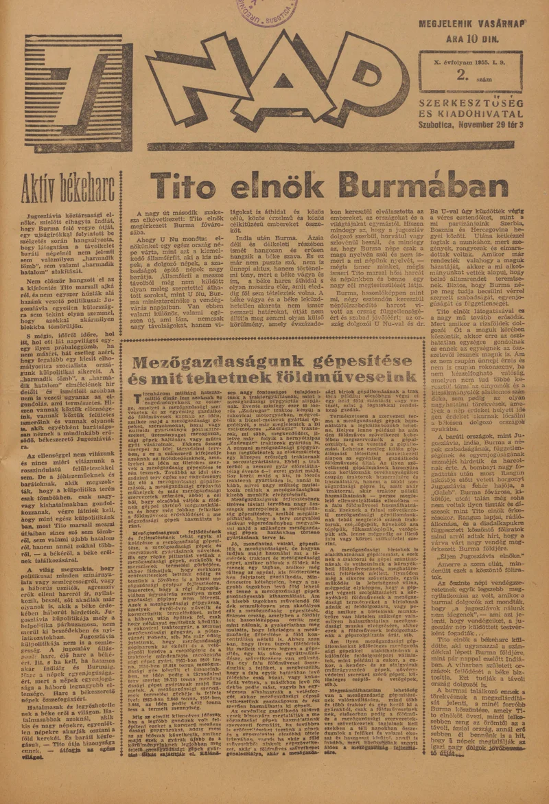 7 Nap, 10. évf. 1955. január 9. 2. sz. 1–16. oldal