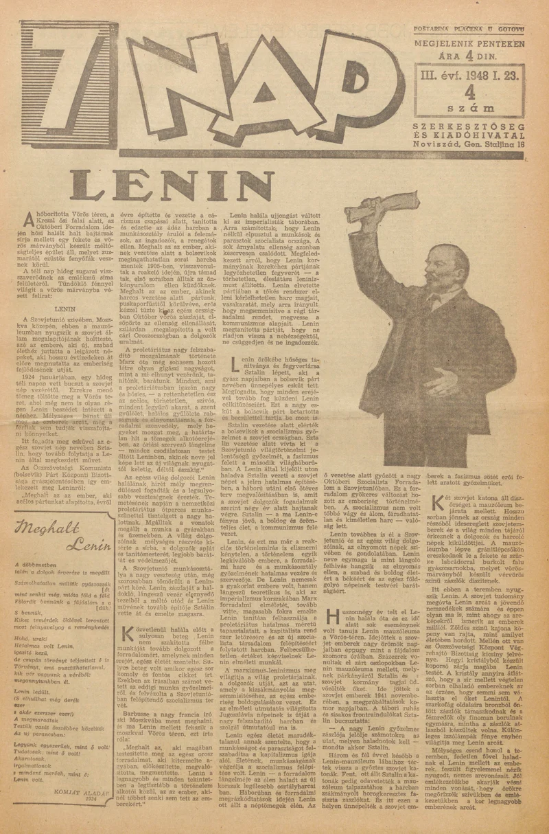 7 Nap, 3. évf. 1948. január 23. 4. sz. 1–10. oldal