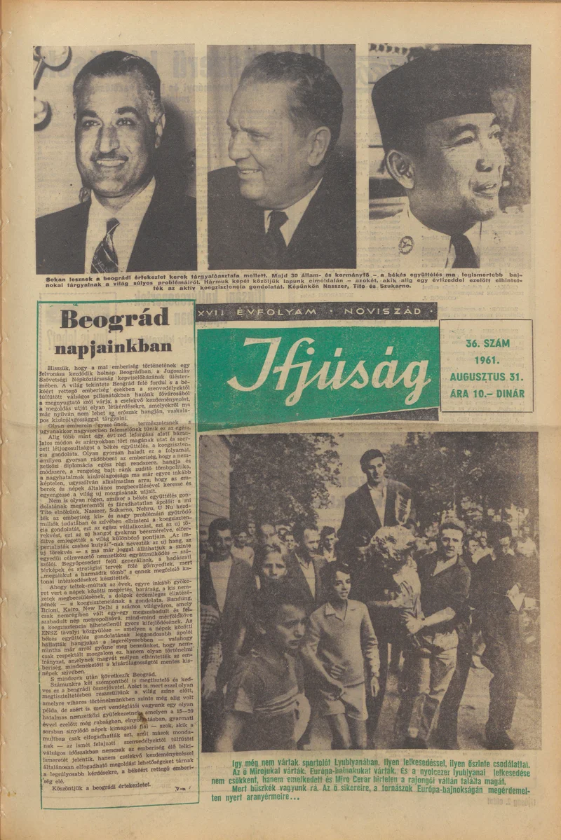 Ifjúság, 17. évf. 1961. augusztus 31. 36. sz.