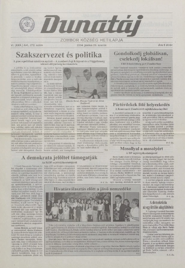 Dunatáj, 6. évf. 2004. június 23. 272. sz.
