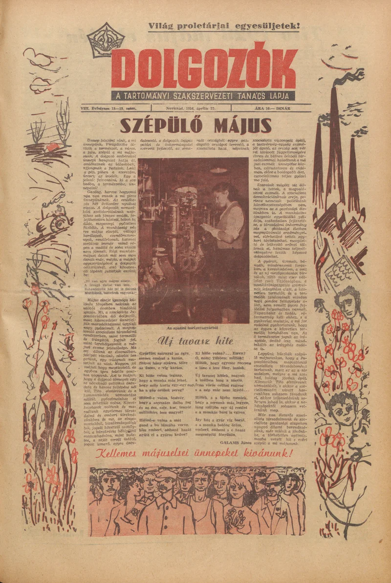 Dolgozók, 8. évf. 1954. április 27. 18–19. sz.
