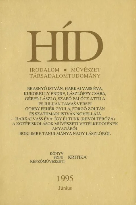 Híd, 59. évf. 1995. június. 6. sz. 285–380. oldal