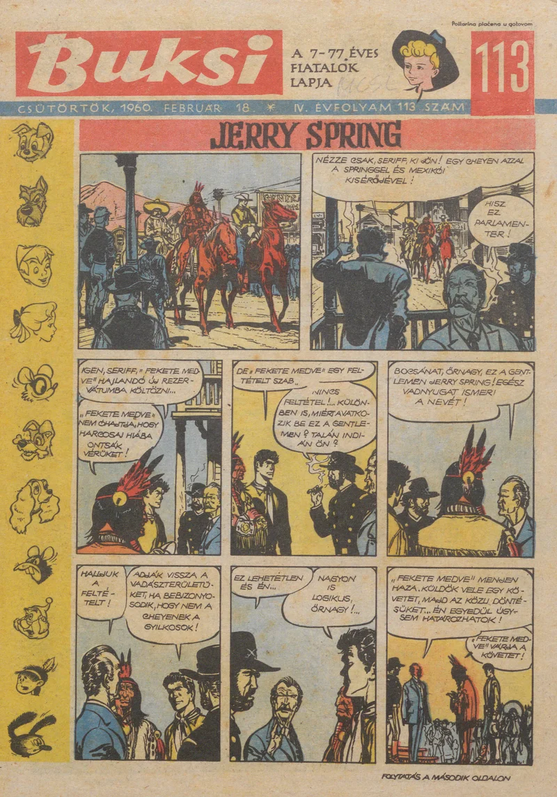 Buksi, 4. évf. 1960. február 18. 113. sz.