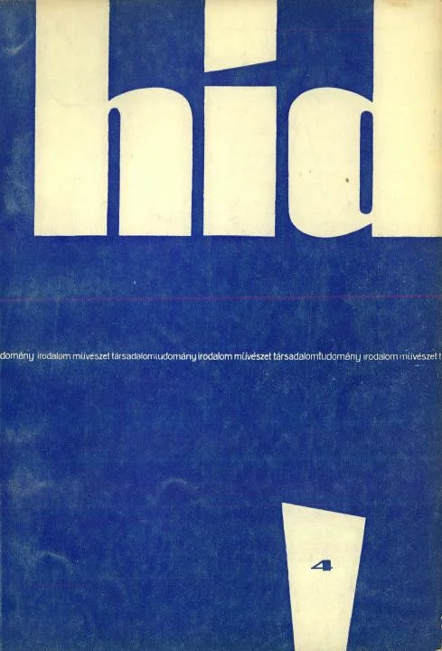 Híd, 22. évf. 1958. április. 4. sz. 265–356. oldal