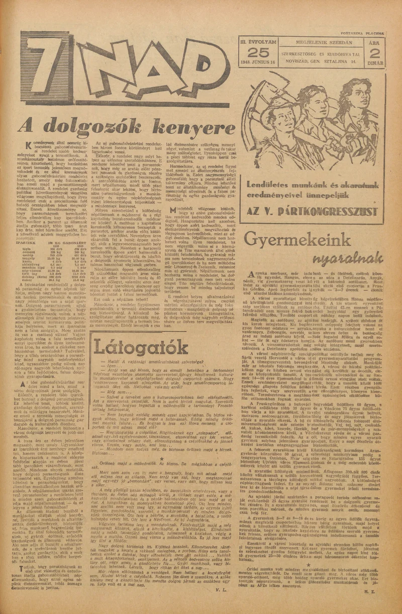 7 Nap, 3. évf. 1948. június 16. 25. sz. 1–4. oldal