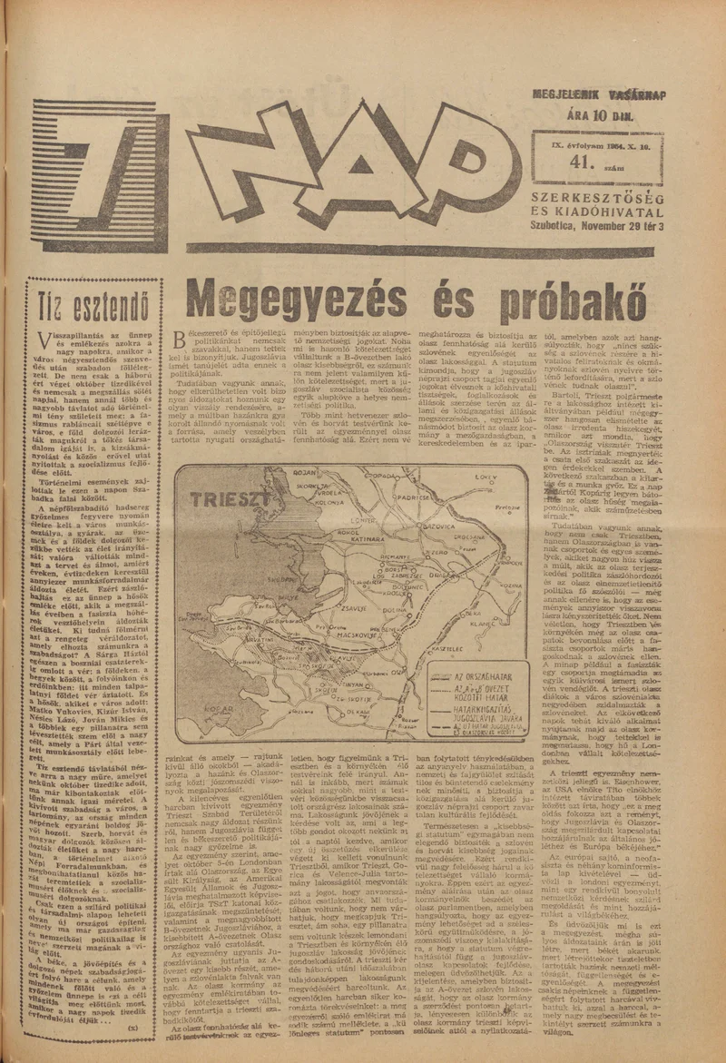 7 Nap, 9. évf. 1954. október 10. 41. sz. 1–16. oldal