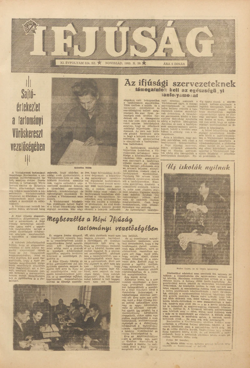 Ifjúság, 11. évf. 1955. október 29. 524. sz.