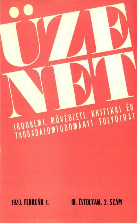 Üzenet, 3. évf. 1973. február 1. 2. sz. 103–184. oldal