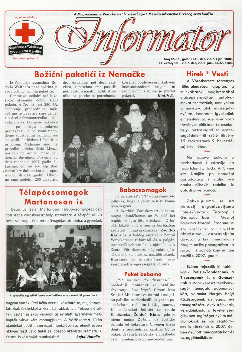 Informator, 8. évf. 2007. december 1. – 2008. január 1. 86–87. sz.