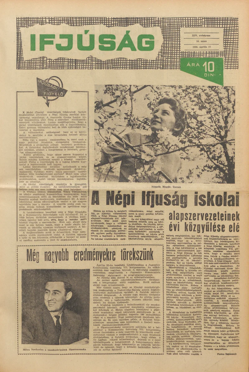 Ifjúság, 14. évf. 1958. április 17. 16. sz.