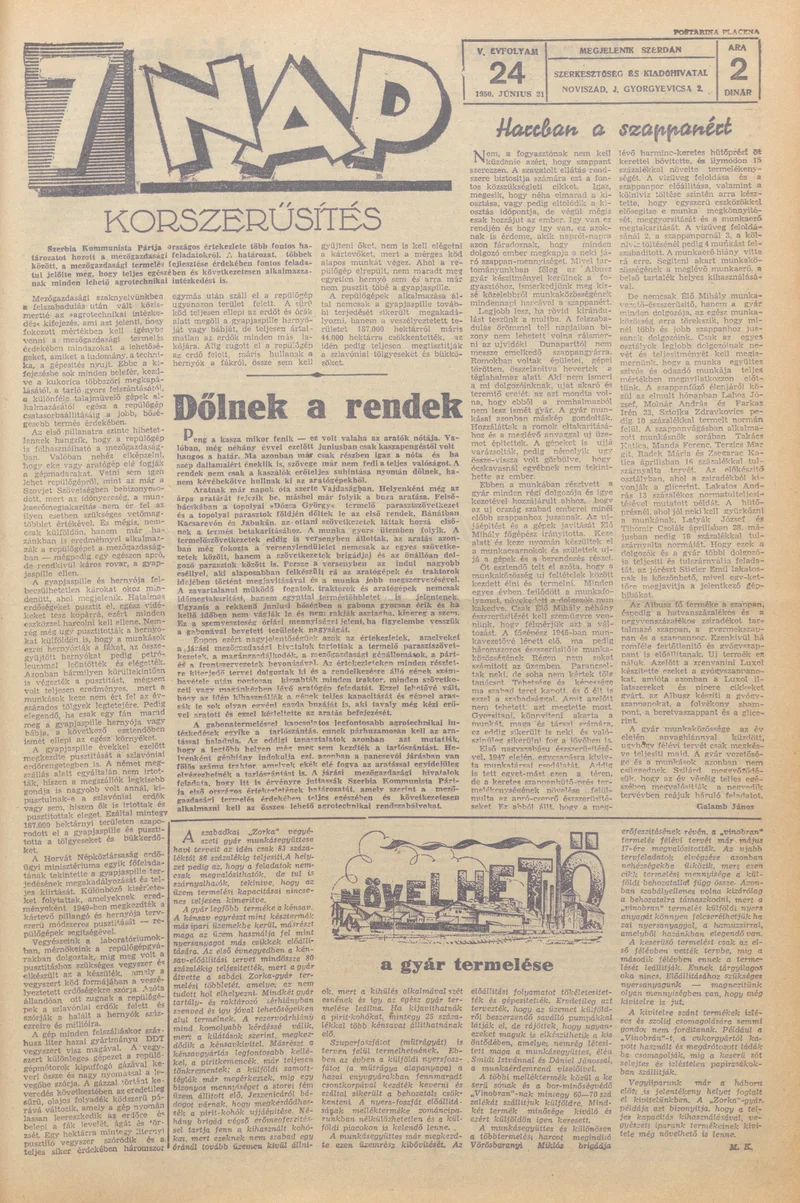 7 Nap, 5. évf. 1950. június 21. 24. sz.