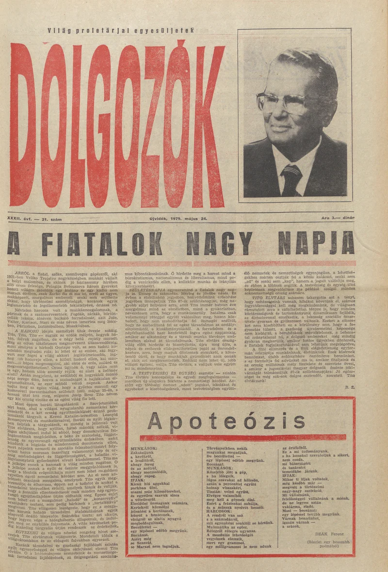 Dolgozók, 33. évf. 1979. május 24. 21. sz.