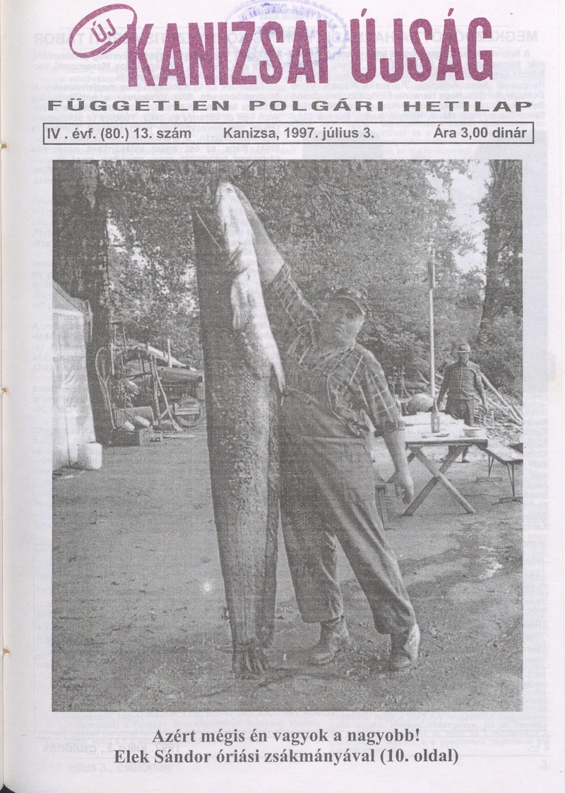Új Kanizsai Újság, 4. évf. 1997. július 3. 13. sz.
