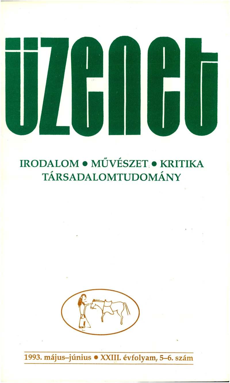 Üzenet, 23. évf. 1993. május – június. 5–6. sz. 181–276. oldal