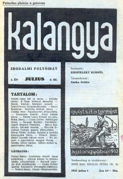 Kalangya, 1. évf. 1932. július 1. 3. sz. 137–208. oldal