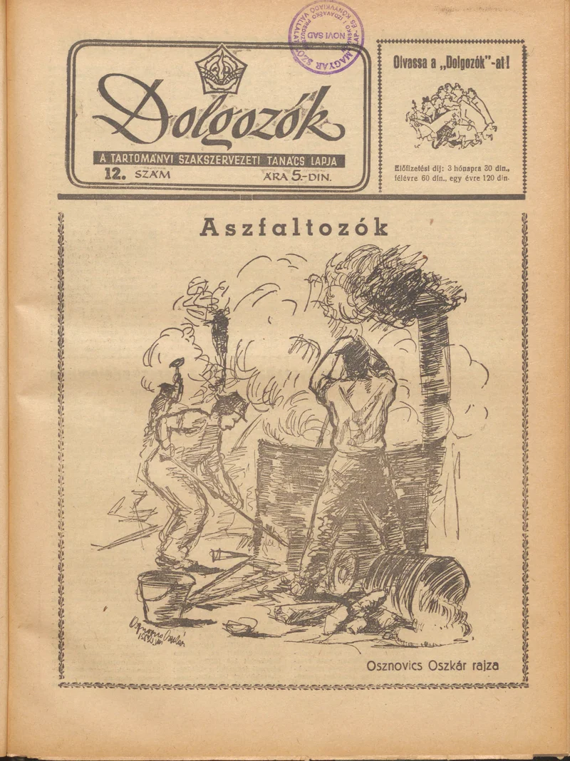 Dolgozók, 6. évf. 1952. augusztus 26. 12. sz.
