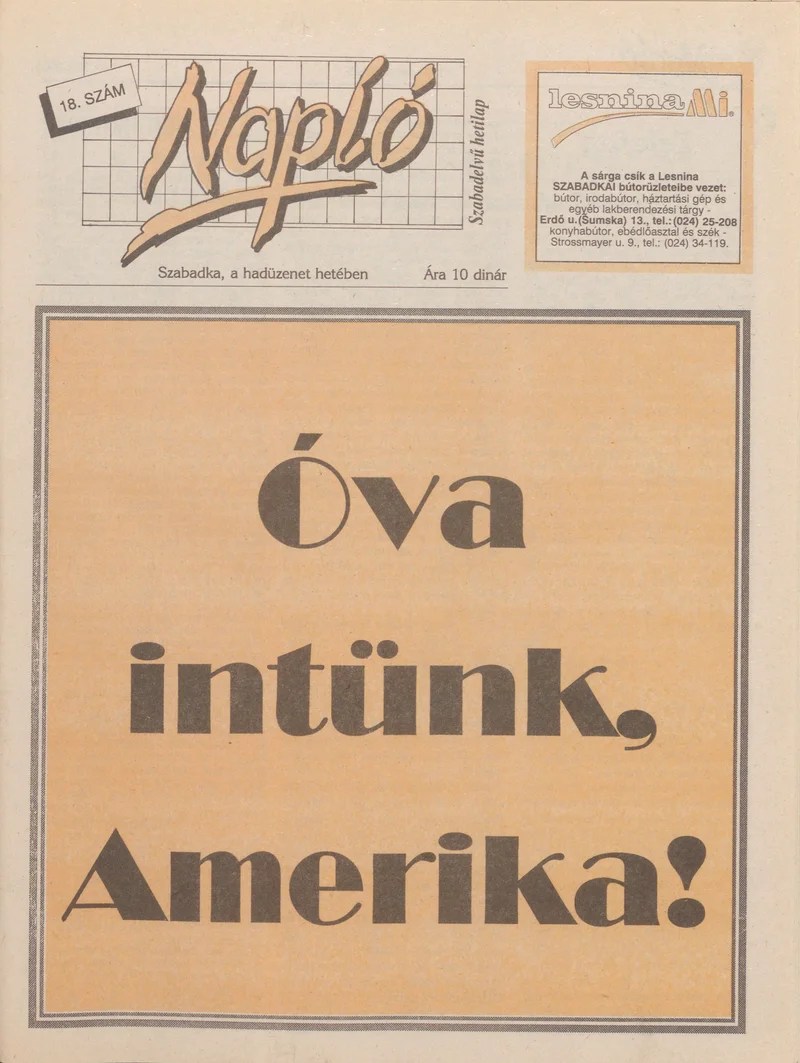 Napló - Szabadelvű hetilap, 1. évf. 1990. szeptember 5. 18. sz.