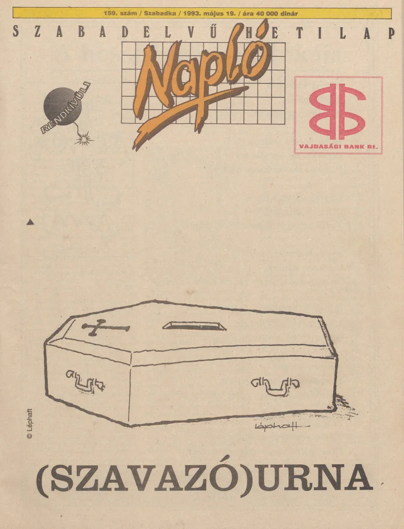 Napló - Szabadelvű hetilap, 4. évf. 1993. május 19. 159. sz.