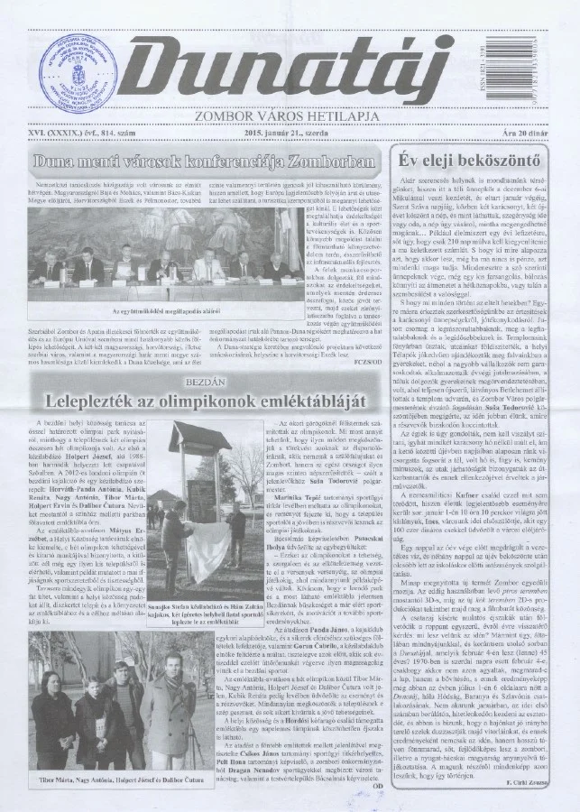 Dunatáj, 17. évf. 2015. január 21. 814. sz.