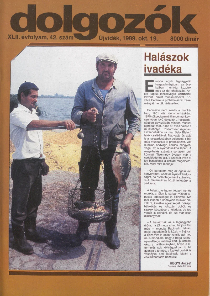 Dolgozók, 43. évf. 1989. október 19. 42. sz.