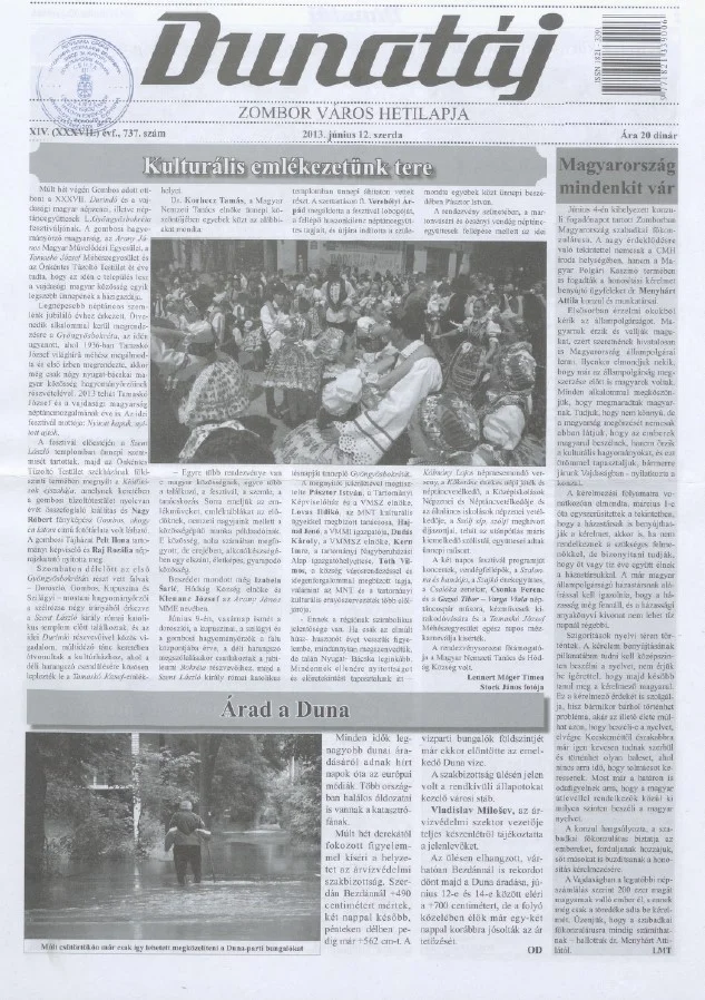 Dunatáj, 15. évf. 2013. június 12. 737. sz.